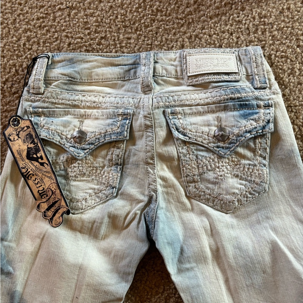 Miss Me Irene tie dyed light bootcut denim jean